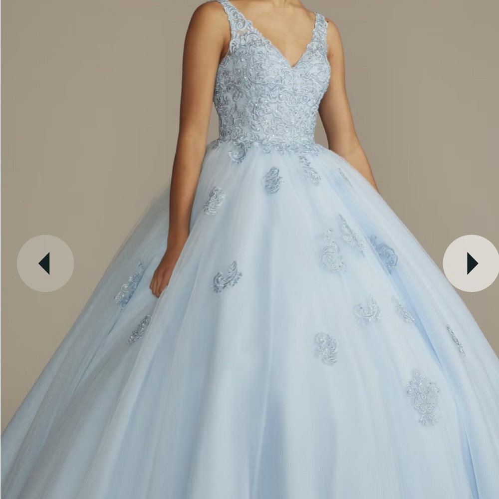 Elegant Light Blue Ball Gown
